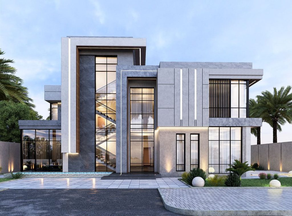 طراحی نمای ویلا