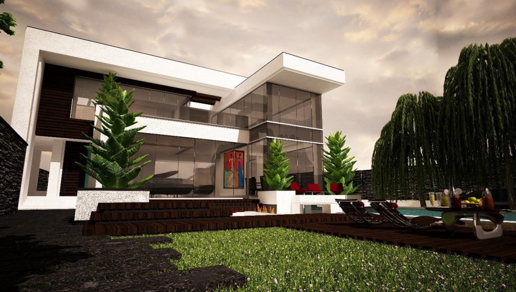 طراحی نمای ویلا